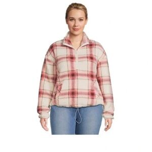 Plaid Fleece Pullover